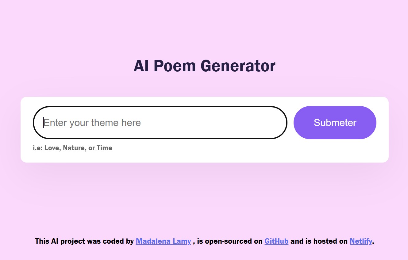 Poem-app preview
